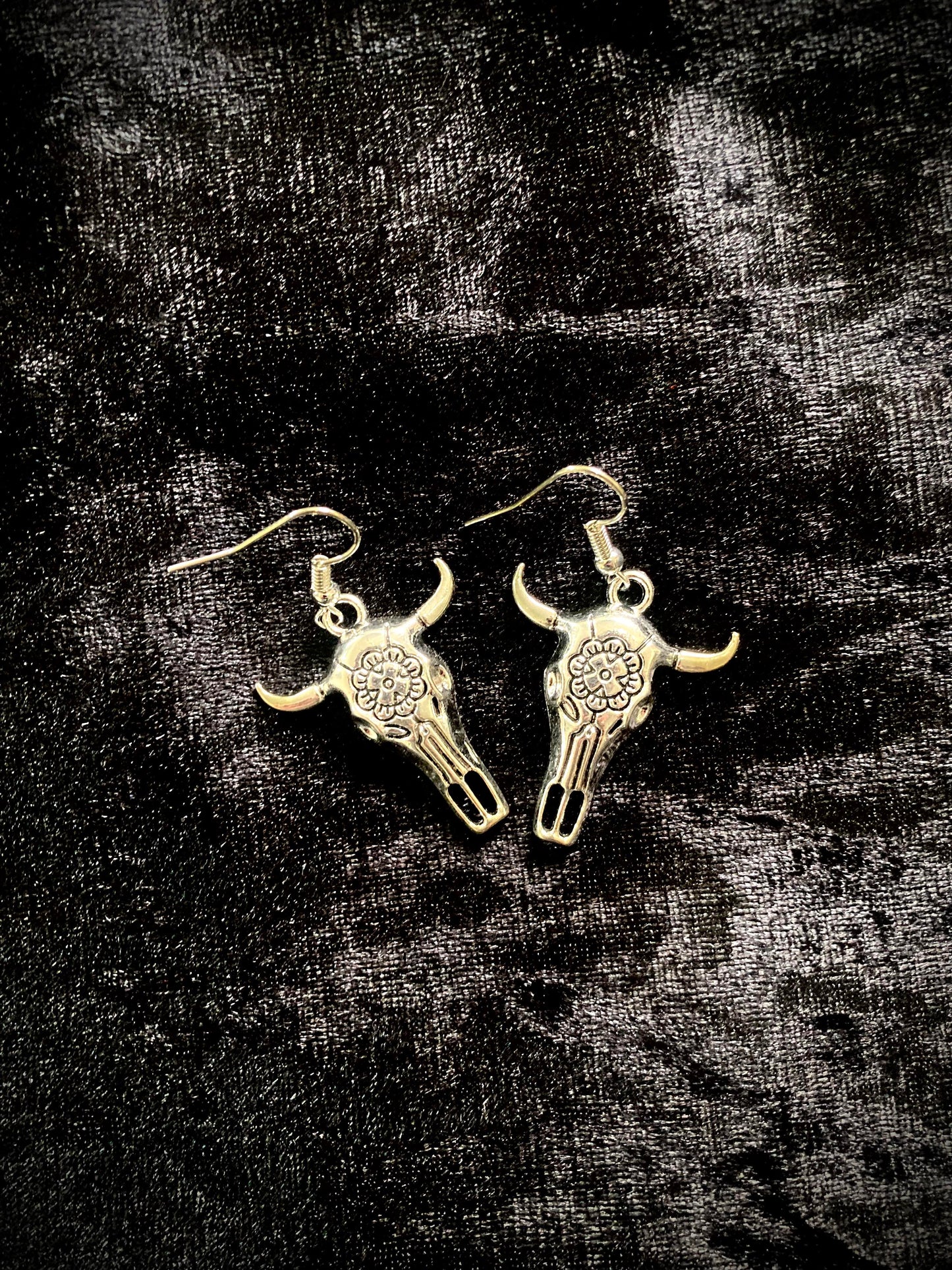 Bull Skull Earrings