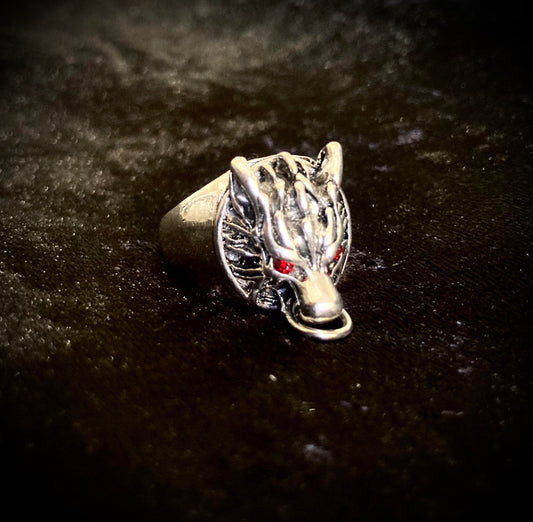 Pierced Wolf Ring